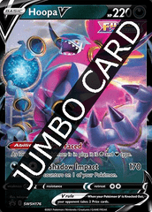 JUMBO Oversized Hoopa V SWSH176 Holo Promo - Hoopa V Box